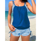 Damen Tankini-Set mit sportlichem Oberteil und hohen Beinausschnitten R&B
