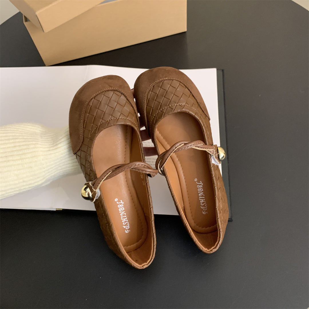 Damen Ballerinas mit modischem geflochtenem Design und eleganter Schleifen-Applikation R&B