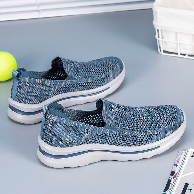 Damen Slip-On Sneakers aus atmungsaktivem Mesh mit komfortabler Sohle R&B