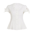Damen Blusenshirt mit modischem Schnitt und Rüschendetails R&B