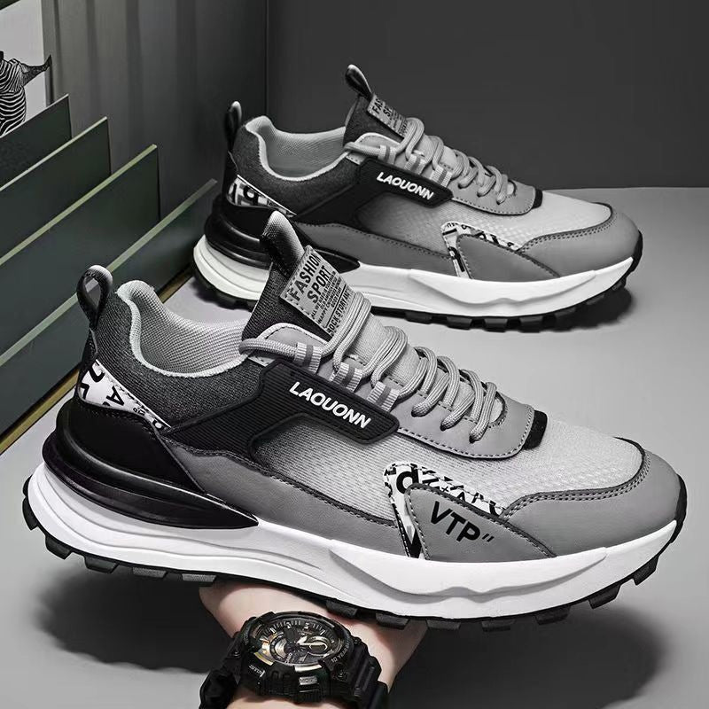 Damen Sportliche Sneaker mit atmungsaktiver Oberflächenstruktur und stoßdämpfender Sohle R&B
