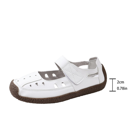 Damen Komfortable Sandalen mit verstellbarem Klettverschluss und atmungsaktiver Oberflächenstruktur R&B