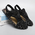 Damen Sportliche Aqua-Sandalen mit atmungsaktiver Netzstruktur und rutschfester Sohle R&B