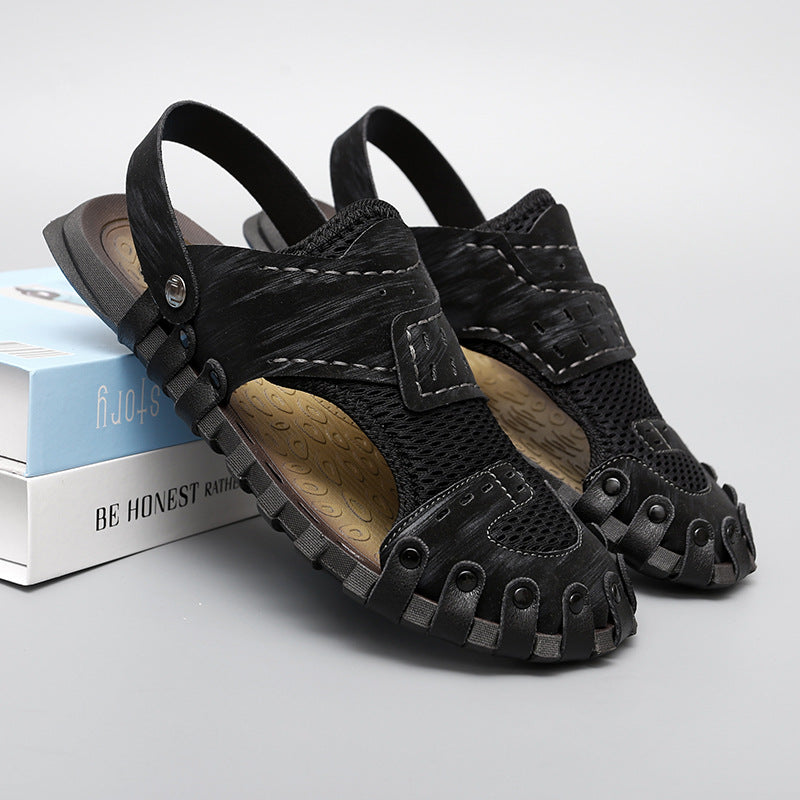 Damen Sportliche Aqua-Sandalen mit atmungsaktiver Netzstruktur und rutschfester Sohle R&B