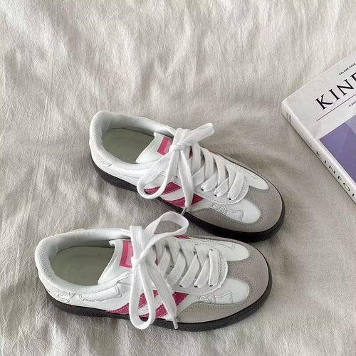 Damen Freizeit Sneakers mit bunten Applikationen und rutschfester Sohle R&B