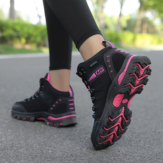 Damen Hochwertige und wasserdichte Wanderschuhe mit rutschfester Sohle und atmungsaktivem Obermaterial R&B