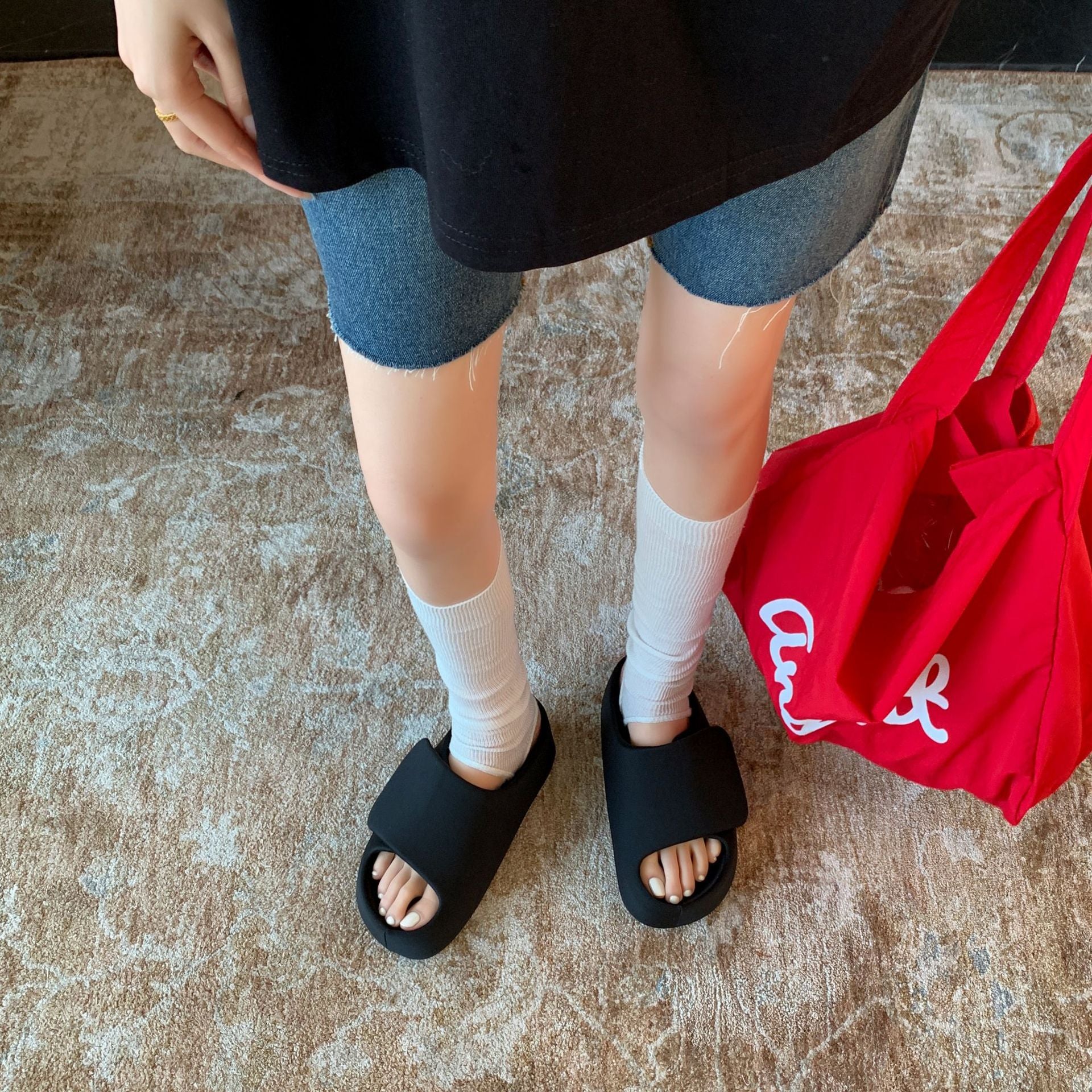 Damen Komfortable Clogs mit breitem Riemen und ergonomischem Fußbett