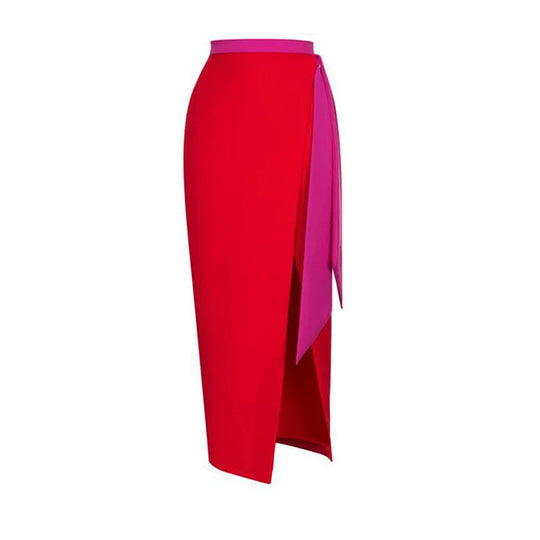 Damen hochtailliertes Bikiniset mit Wickelrock R&B