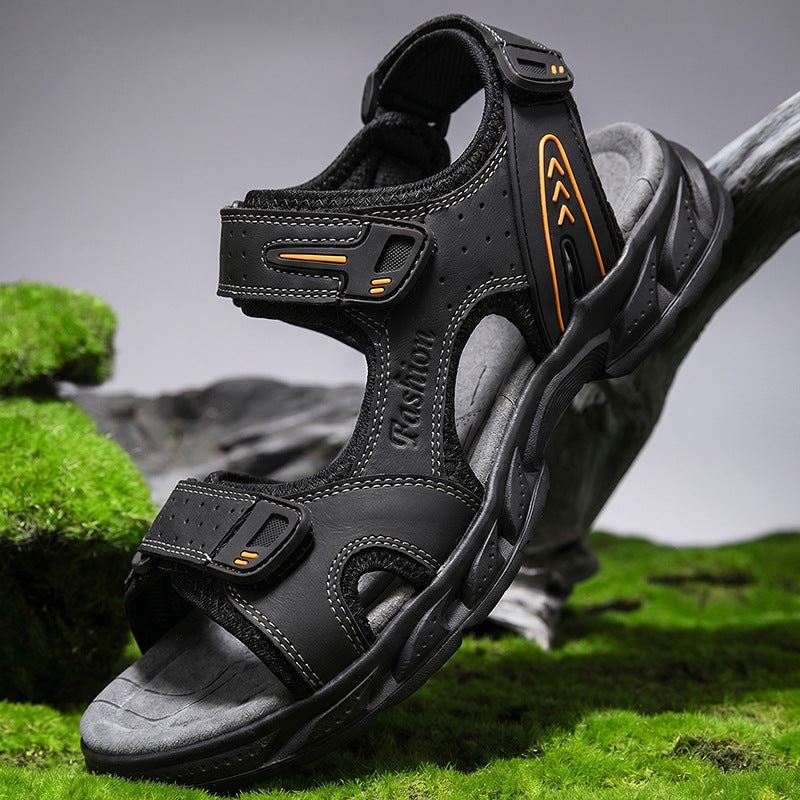 Herren Robuste Trekking-Sandalen mit verstellbarem Riemensystem R&B