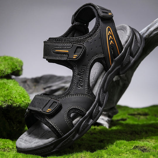 Herren Robuste Trekking-Sandalen mit verstellbarem Riemensystem R&B