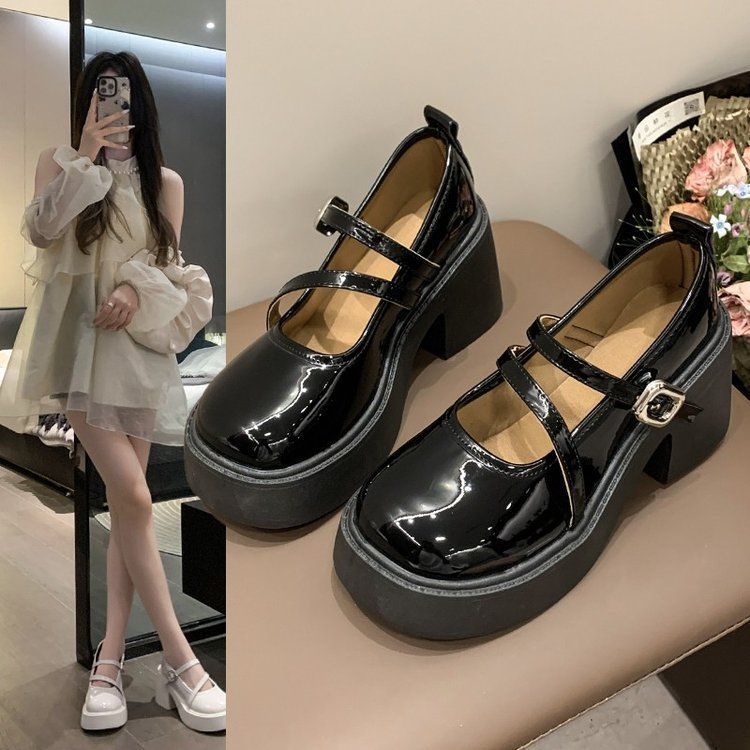Damen Elegante Plateau-Pumps mit verstellbaren Riemchen R&B