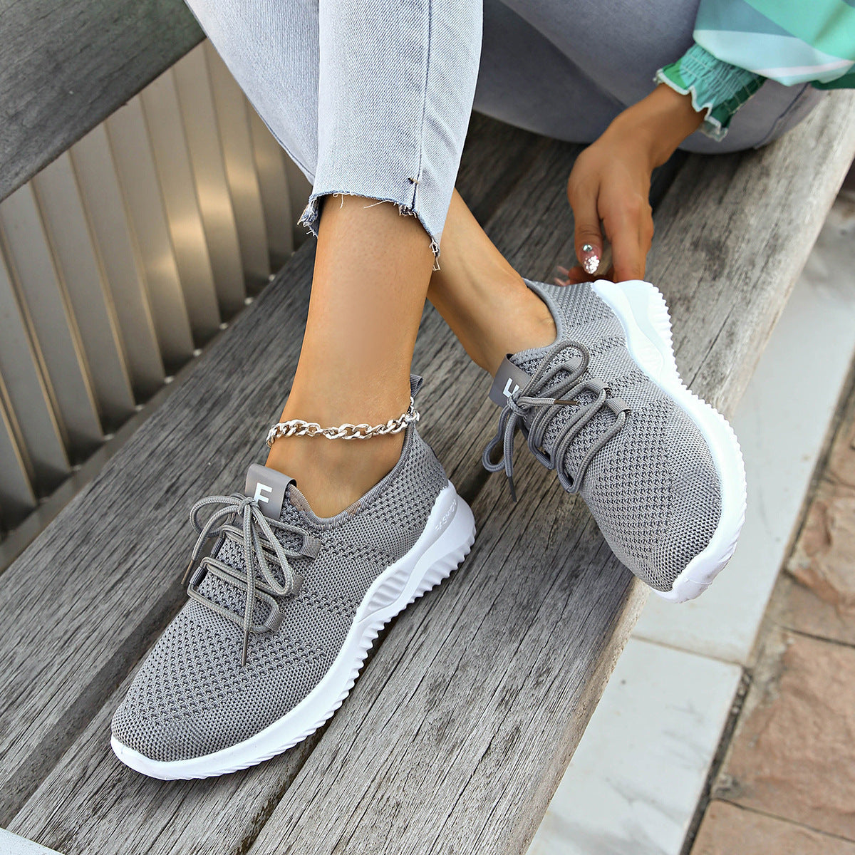 Damen atmungsaktive Freizeitsneaker
