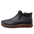 Herren Bequeme Lederhalbstiefel mit elastischem Einschlupfdesign R&B