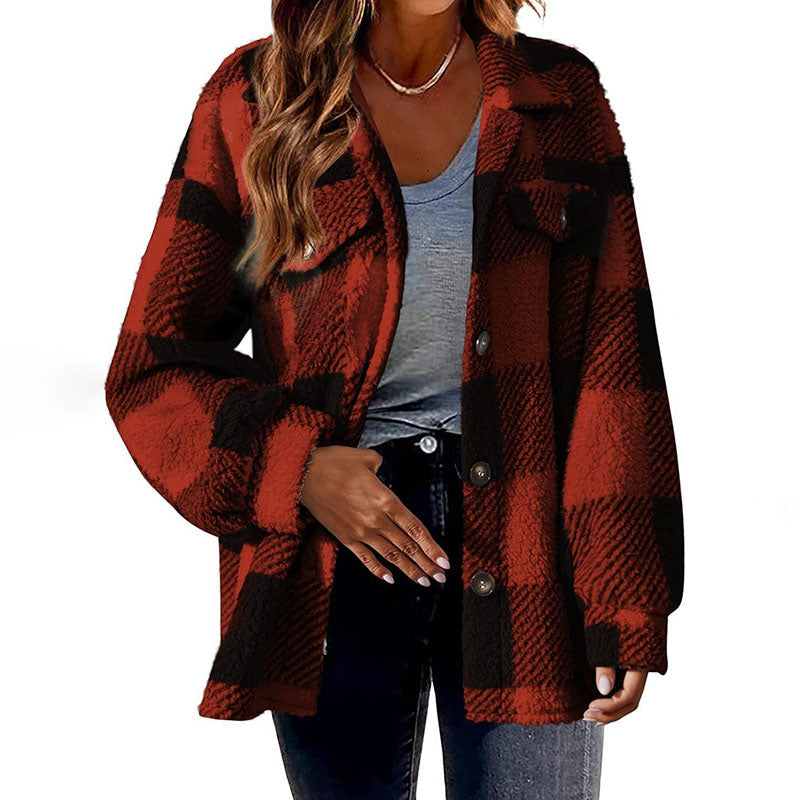 R&B | Warmer Karierter Mantel