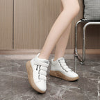 Damen Sportliche High-Top Sneakers mit elastischen Schnürsenkeln R&B