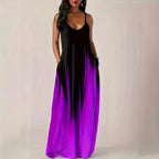 Damen Maxikleid mit elegantem Schnitt und seitlichen Taschen R&B