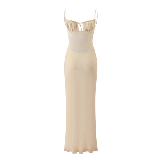 Damen Elegantes Maxi-Kleid mit Spitzendetails und raffiniertem Schnitt R&B
