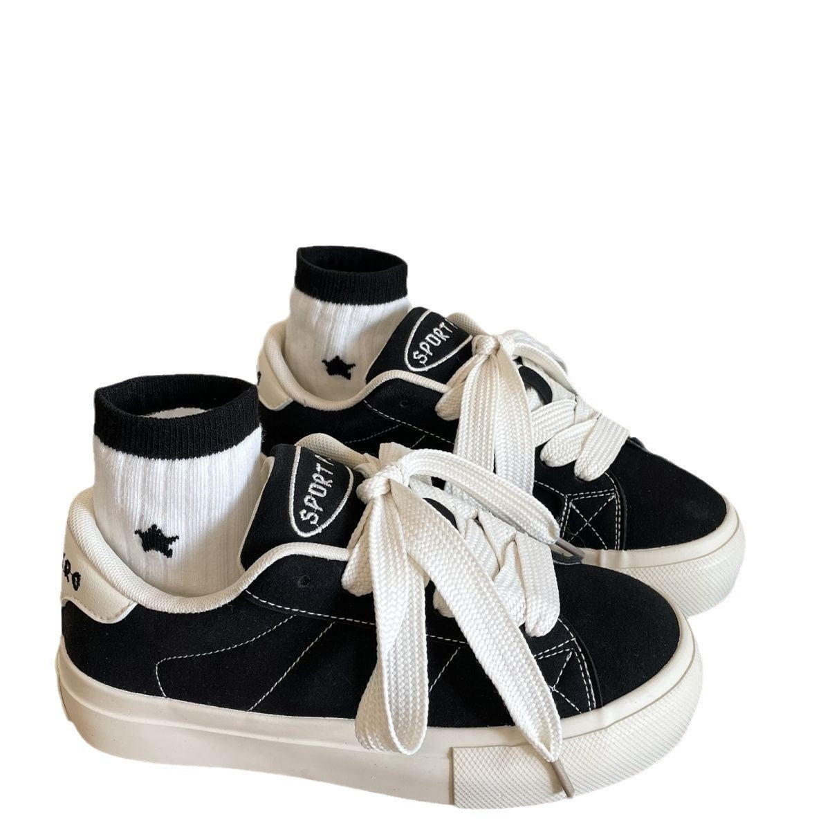 Damen Sportliche Sneaker mit weichem Wildleder-Obermaterial und dämpfender Sohle R&B