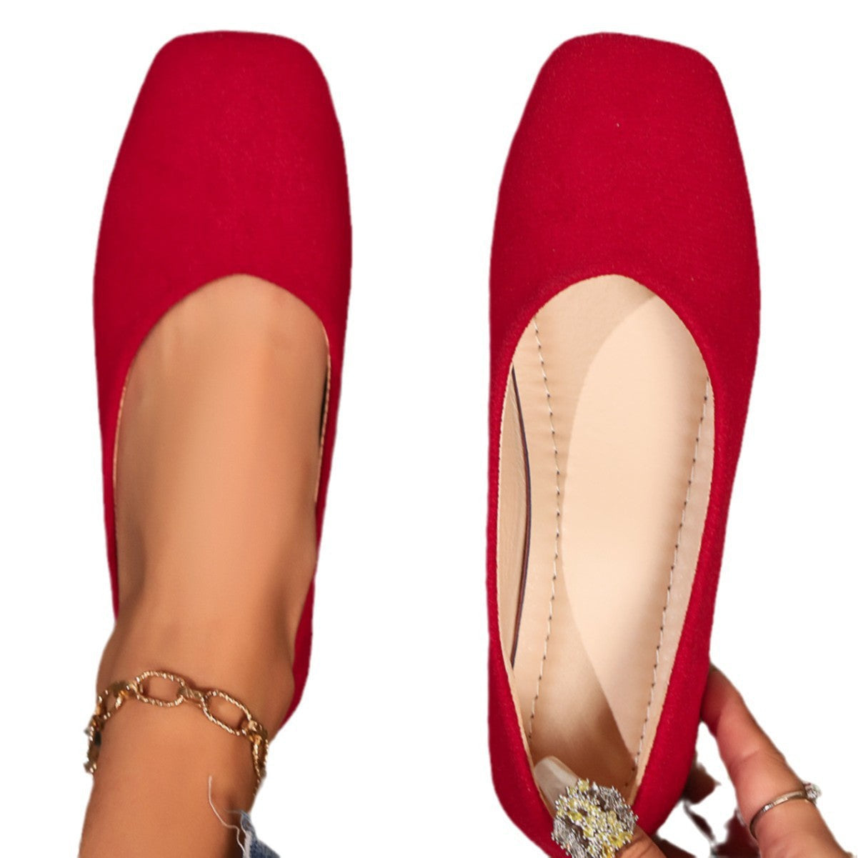 Damen Ballerinas im eleganten und minimalistischen Design mit anatomischer Fußbettung R&B