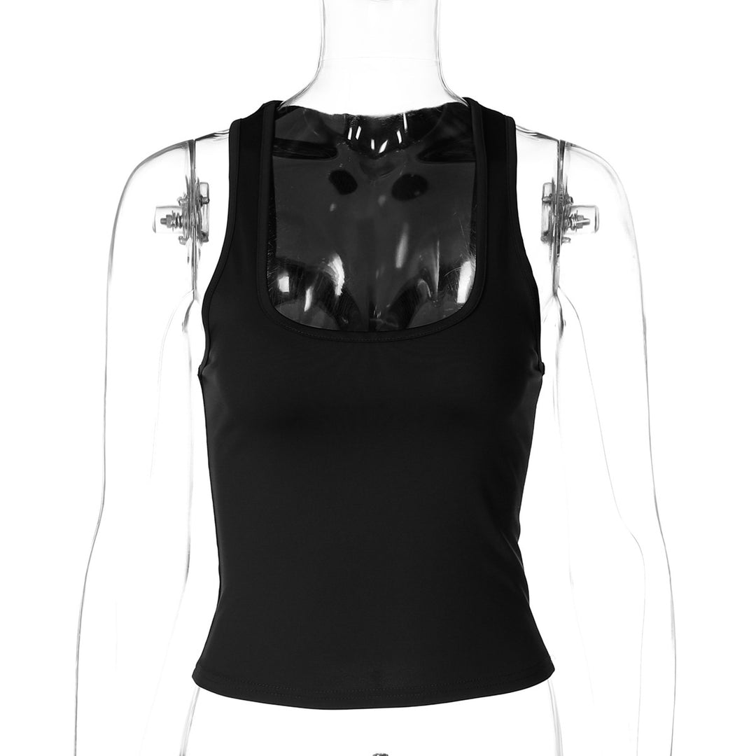 Damen Sportliches Tanktop mit breiten Trägern R&B