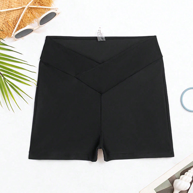 Damen Hochtaillierte Badeshorts R&B