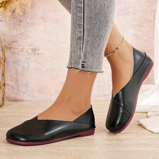 Damen bequeme Ballerinas aus hochwertigem Leder R&B
