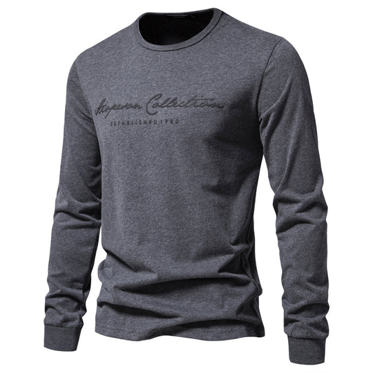 Herren Langarmshirt mit zeitgemäßer Schriftzug R&B