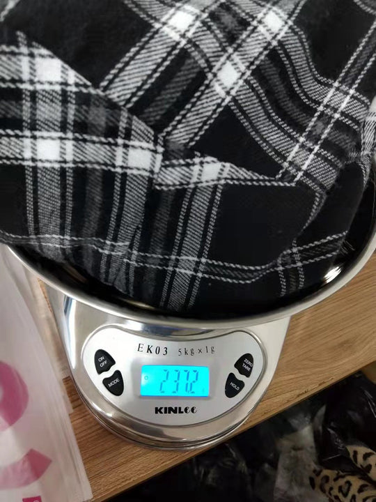 Damen lässige Flanellhemdjacke mit Karomuster R&B