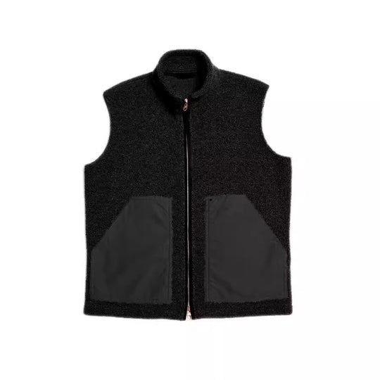 Herren modische Fleecejacke mit strukturiertem Kragen und praktischen Taschen R&B