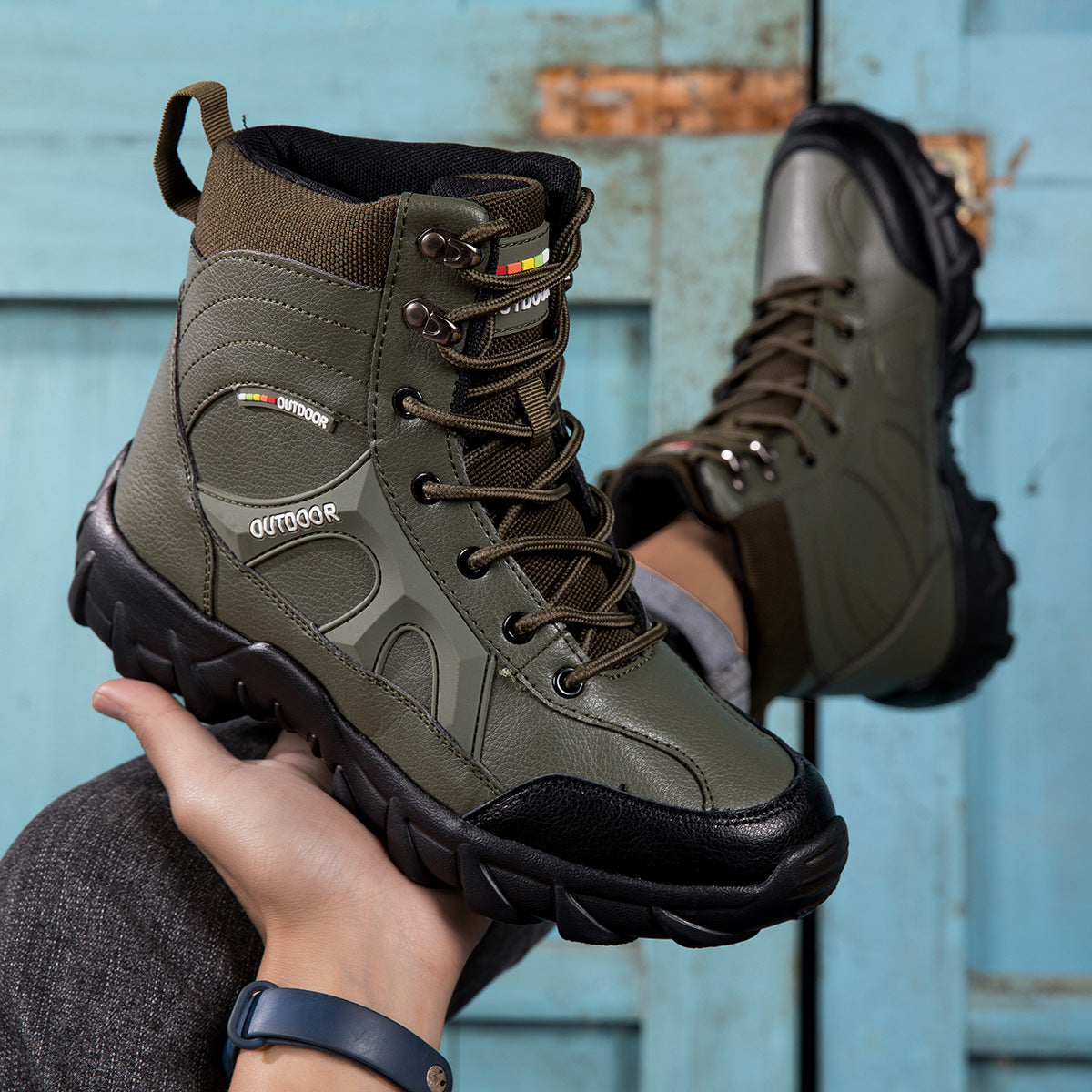 Damen hoch geschnittene Outdoor-Wanderschuhe