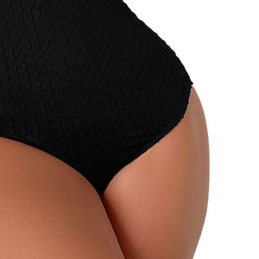 Damen luftiger Badeanzug mit raffinierten Rüschendetails R&B