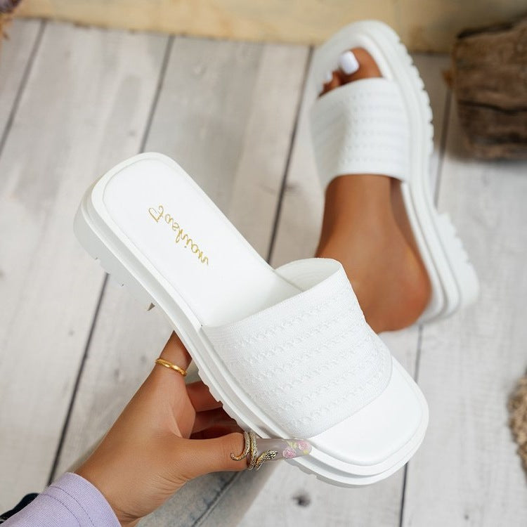 Damen Komfort-Sandalen mit modischem Gewebe-Riemen R&B