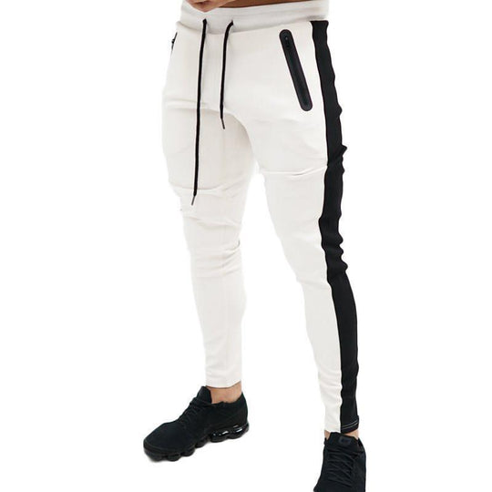 Herren Sportliche Jogginghose mit seitlichen Reißverschlusstaschen R&B