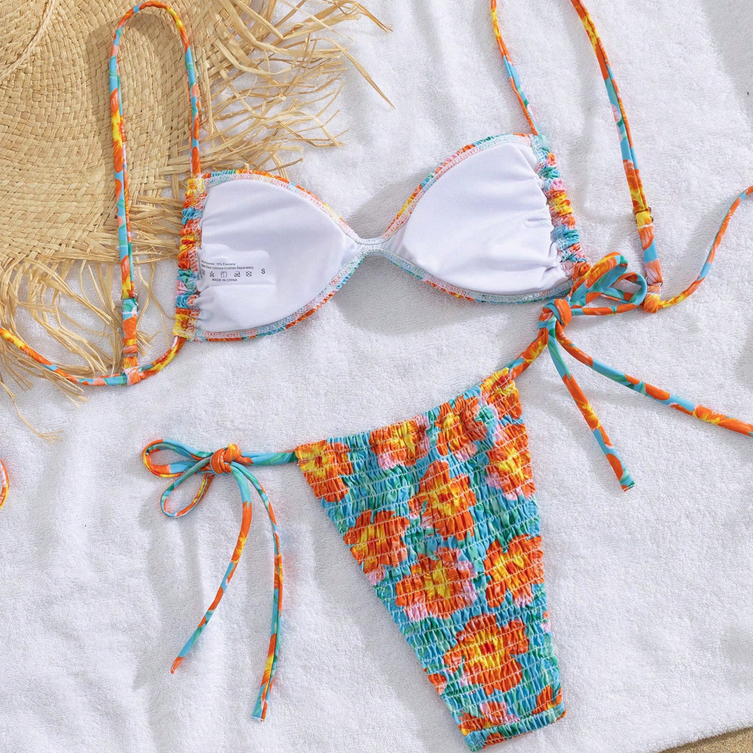 Damen Triangel-Bikini im lässigen Shabby-Chic-Stil R&B