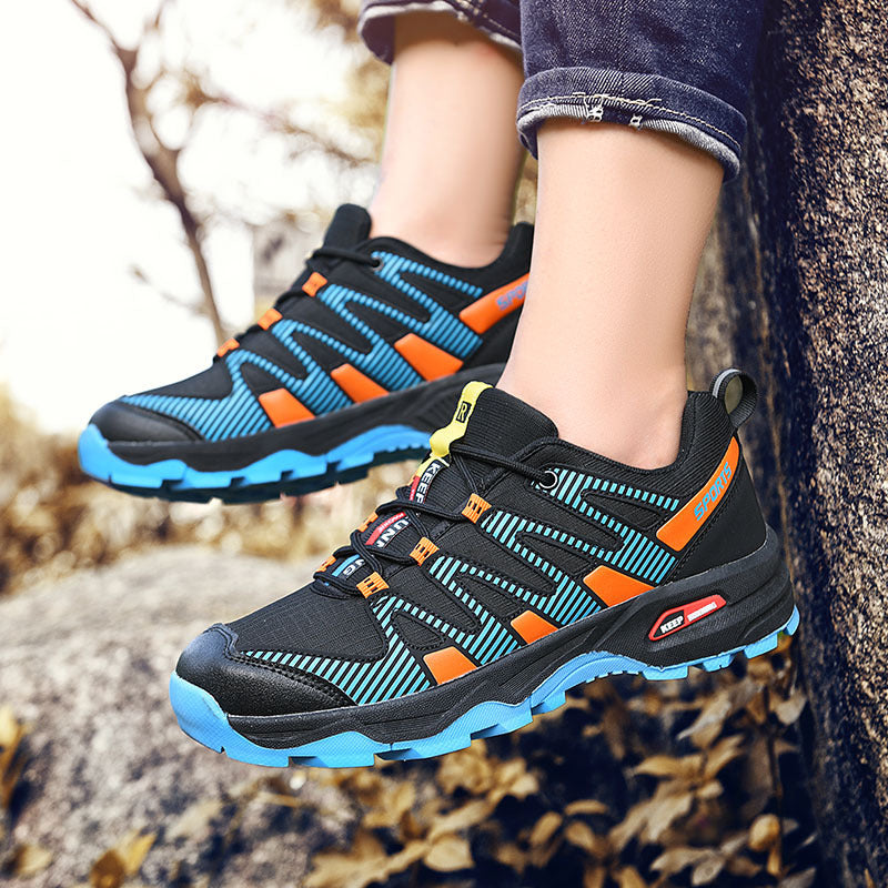 Damen Sportliche Trailrunning-Schuhe mit atmungsaktiver Oberflächenstruktur und rutschfester Sohle R&B