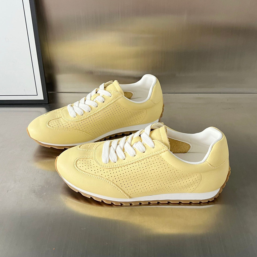 Damen Atmungsaktive Modische Sneakers mit perforierter Oberfläche und rutschfester Sohle R&B