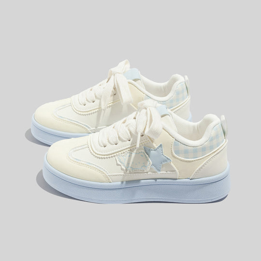 Damen Sneakers mit verspieltem Sternenmuster und weichem Innenfutter R&B
