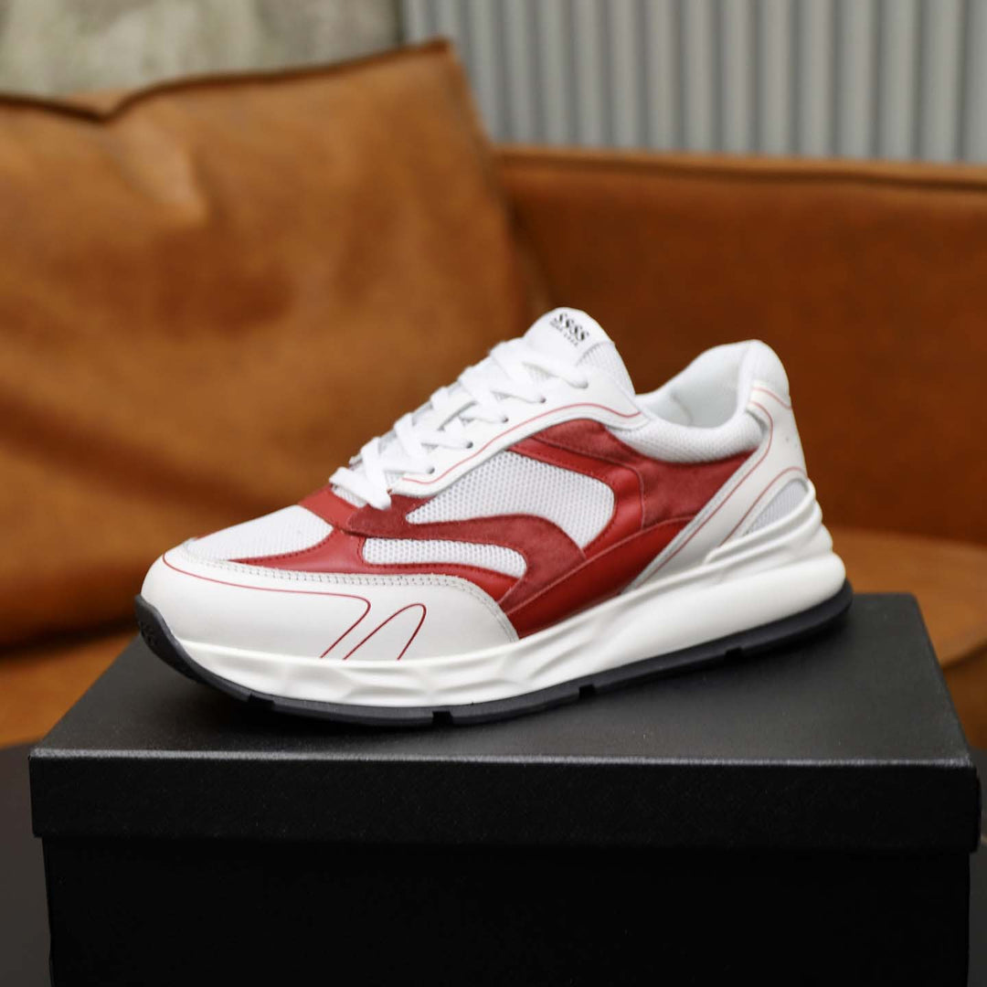 Damen Sportliche Dämpfungs Sneakers mit atmungsaktiver Oberflächenstruktur und modernem Design R&B
