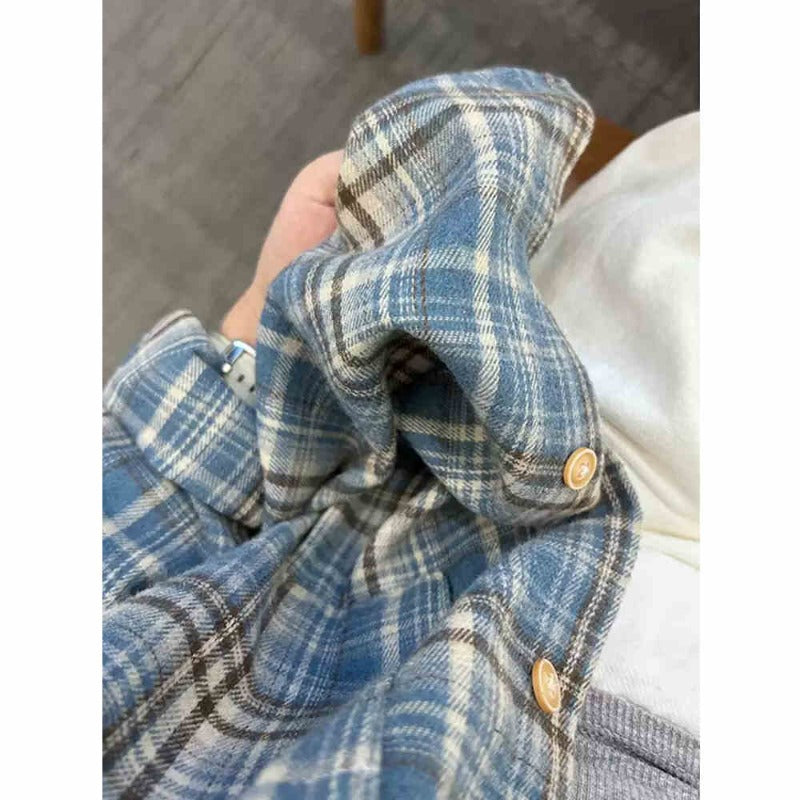 Damen lässige Karottenjeans mit weitem Bein und Oversized-Hemd R&B