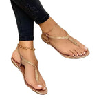 Damen Strassverzierte Zehentrenner-Sandalen R&B