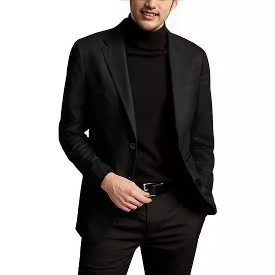 Herren eleganter Blazer mit modernem Schnitt und praktischen Taschen R&B