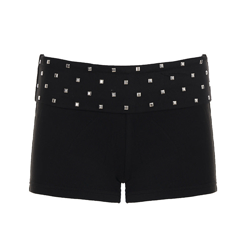 Damen Shorts mit glitzerndem Strassband R&B