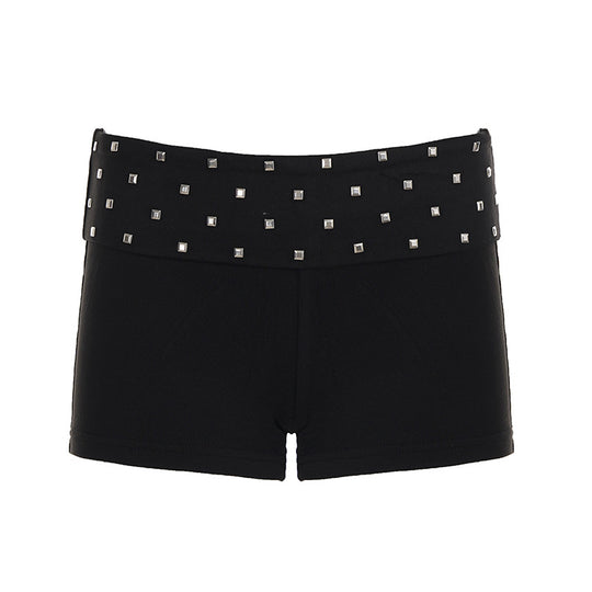 Damen Shorts mit glitzerndem Strassband R&B