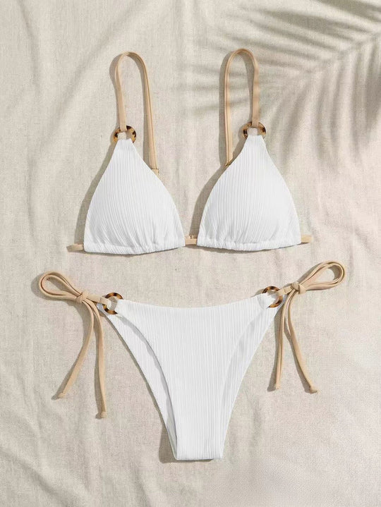 Damen Dreiecksbikini mit verstellbarem Träger R&B
