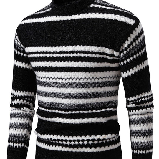 Herren Strickpullover mit strukturiertem Muster R&B
