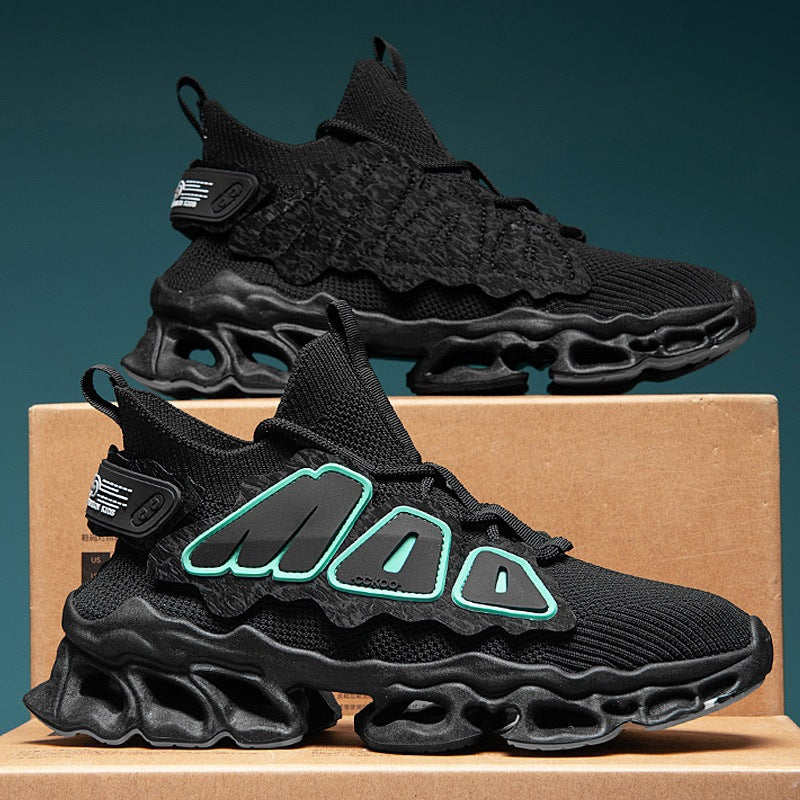 Damen Sportliche High-Performance Sneakers mit atmungsaktiver Oberflächenstruktur R&B