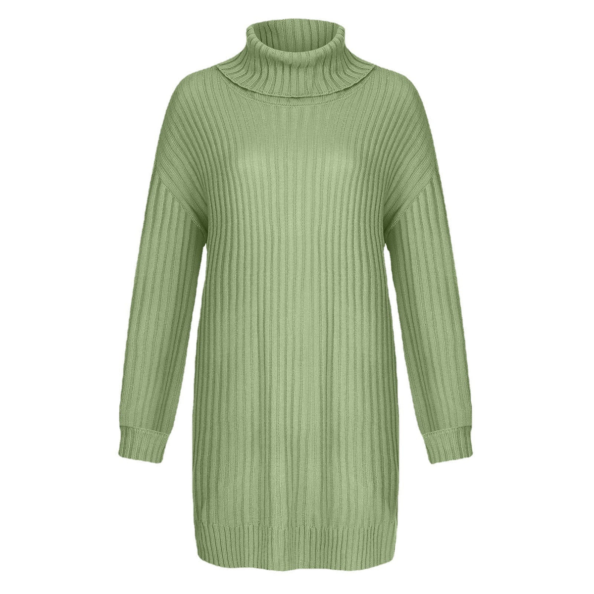 Damen Grobstrick Rollkragenpullover im lässigen Schnitt