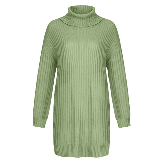 Damen Grobstrick Rollkragenpullover im lässigen Schnitt R&B