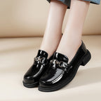 Damen Elegante Mokassins mit modischem Kettendetail  1776166209