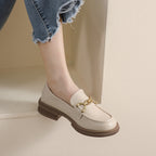 Damen Mokassin-Slipper mit elegantem Schnallenakzent und komfortabler Sohle